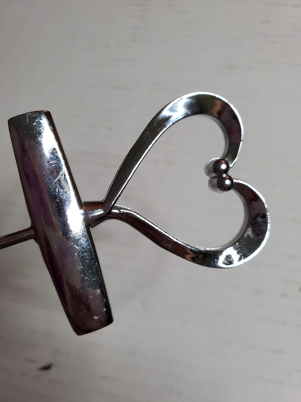 Heart Handle Corkscrew Wine Opener - Silver